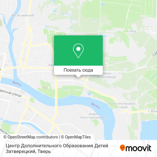 Карта Центр Дополнительного Образования Детей Затверецкий