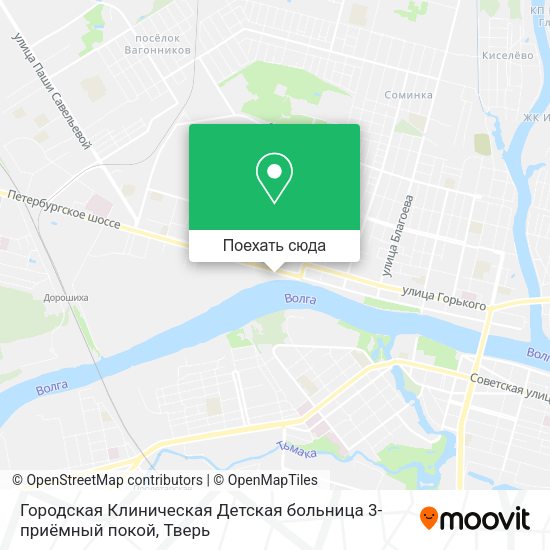 Карта Городская Клиническая Детская больница 3-приёмный покой