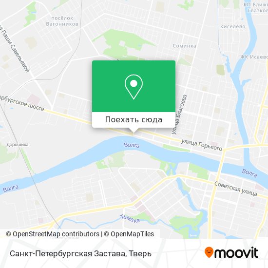 Карта Санкт-Петербургская Застава
