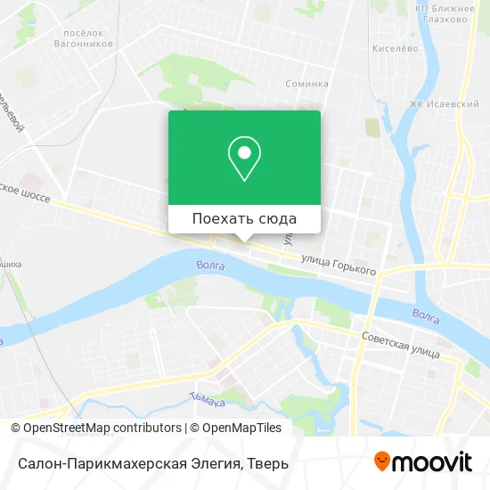 Карта Салон-Парикмахерская Элегия