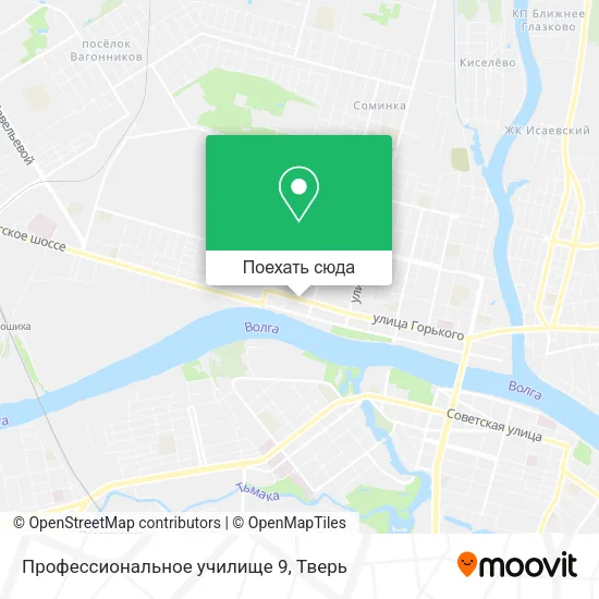 Карта Профессиональное училище 9