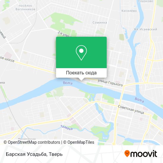 Карта Барская Усадьба