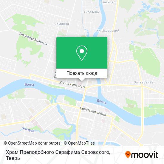 Карта Храм Преподобного Серафима Саровского