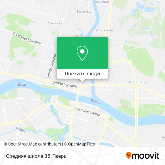 Карта Средняя школа 35