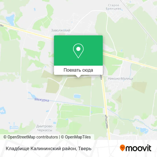 Карта Кладбище Калининский район