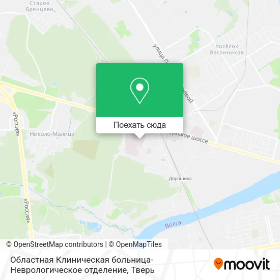 Карта Областная Клиническая больница-Неврологическое отделение