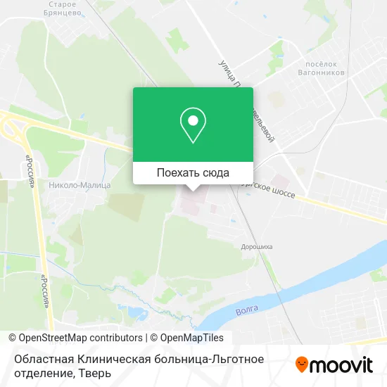 Карта Областная Клиническая больница-Льготное отделение
