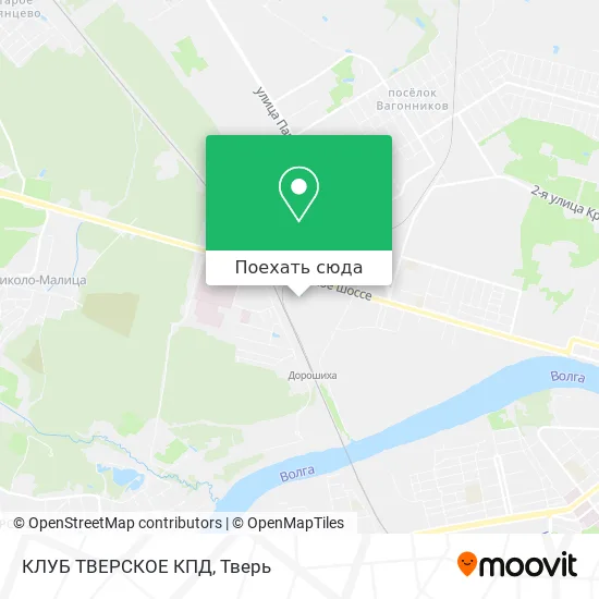 Карта КЛУБ ТВЕРСКОЕ КПД