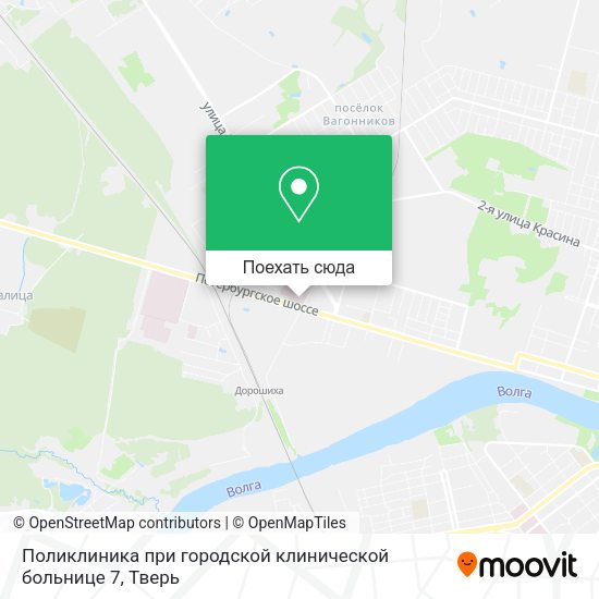 Карта Поликлиника при городской клинической больнице 7
