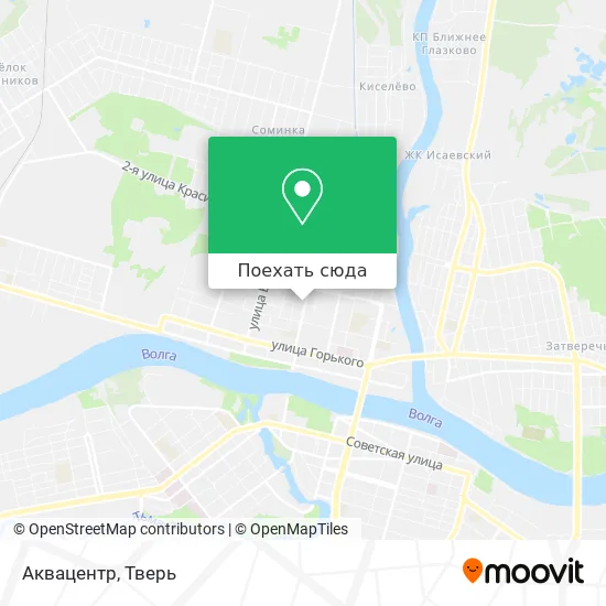 Карта Аквацентр