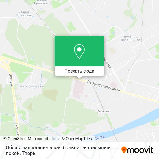 Карта Областная клиническая больница-приёмный покой