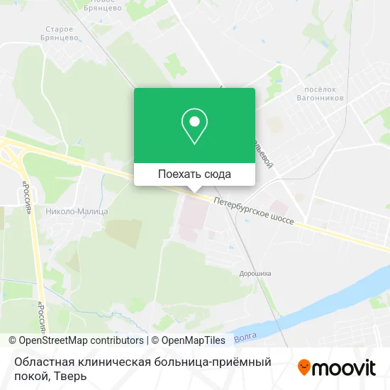 Карта Областная клиническая больница-приёмный покой