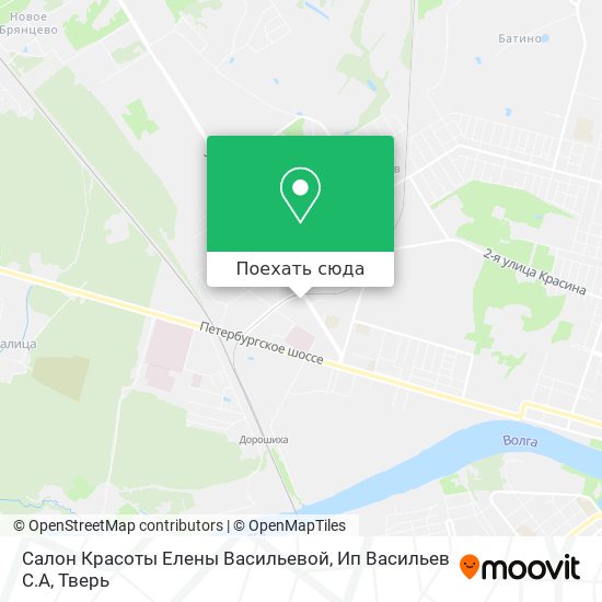 Карта Салон Красоты Елены Васильевой, Ип Васильев С.А