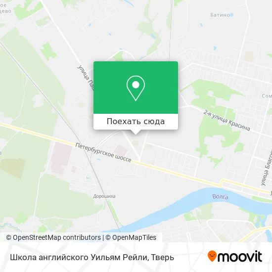 Карта Школа английского Уильям Рейли