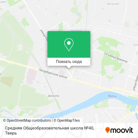 Карта Средняя Общеобразовательная школа №40