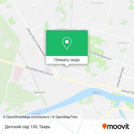 Карта Детский сад 130