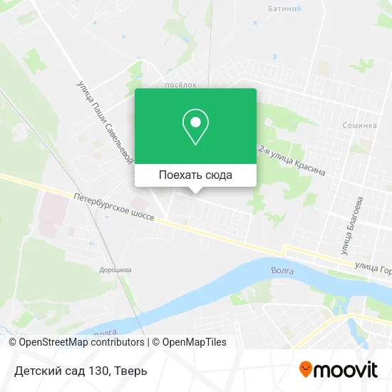 Карта Детский сад 130