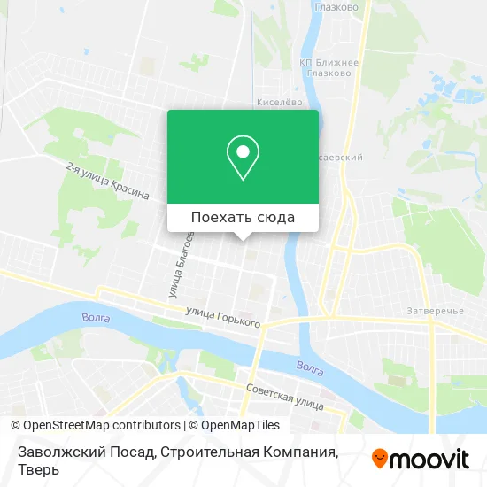 Карта Заволжский Посад, Строительная Компания