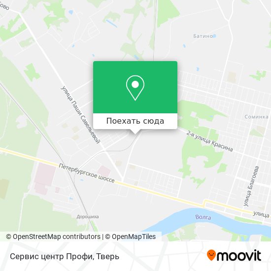Карта Сервис центр Профи
