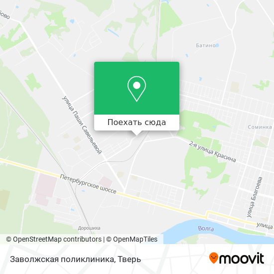 Карта Заволжская поликлиника