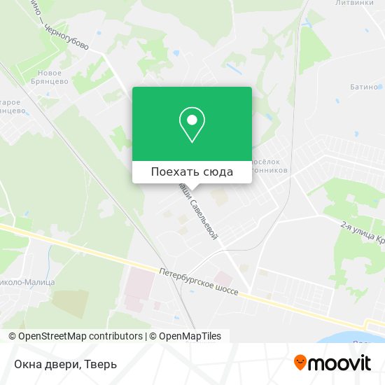 Карта Окна двери