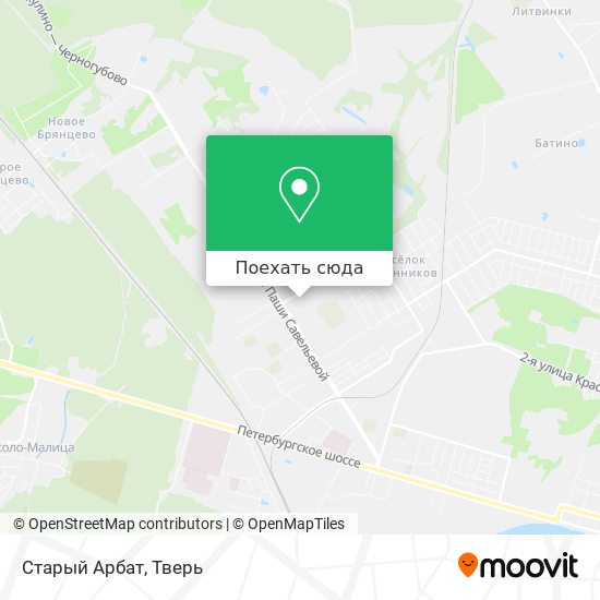 Карта Старый Арбат