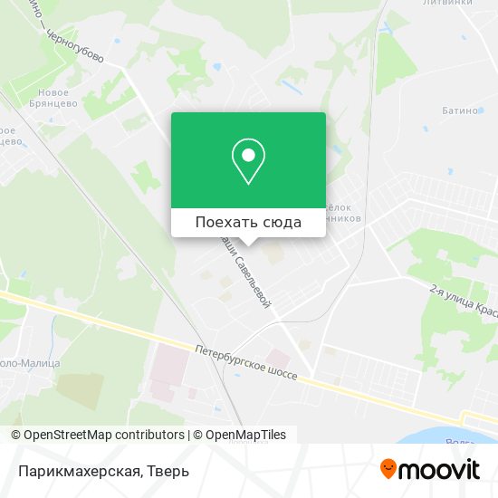 Карта Парикмахерская