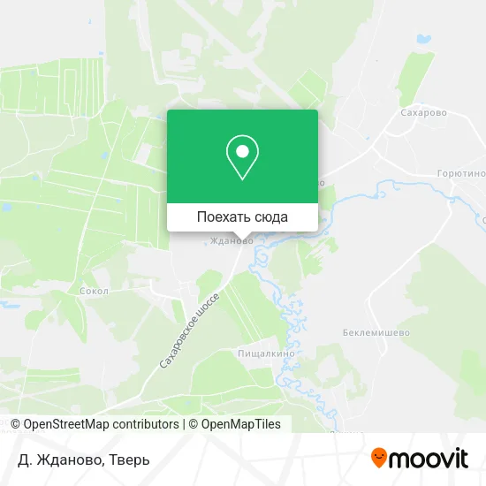 Карта Д. Жданово