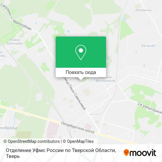 Карта Отделение Уфмс России по Тверской Области