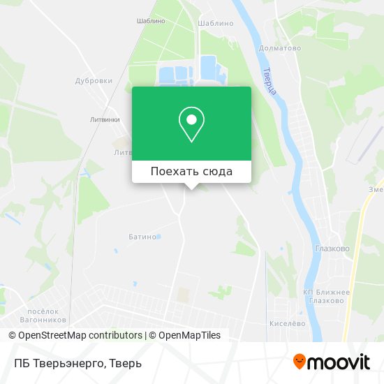 Карта ПБ Тверьэнерго