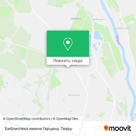 Карта Библиотека имени Герцена