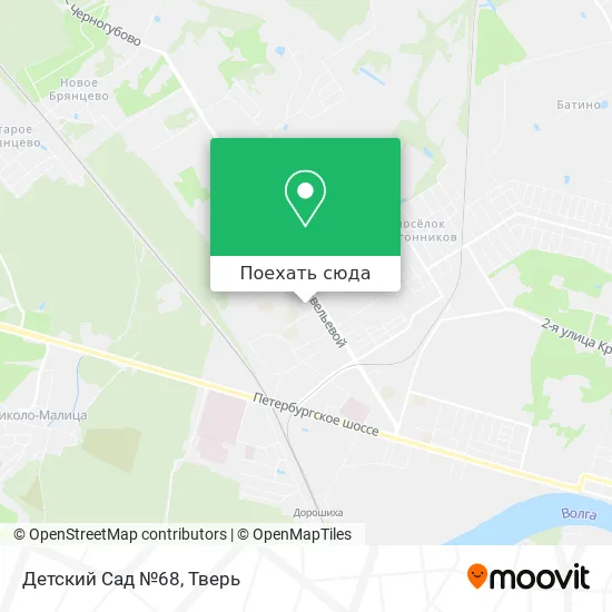 Карта Детский Сад №68