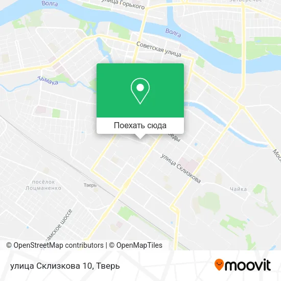 Карта улица Склизкова 10