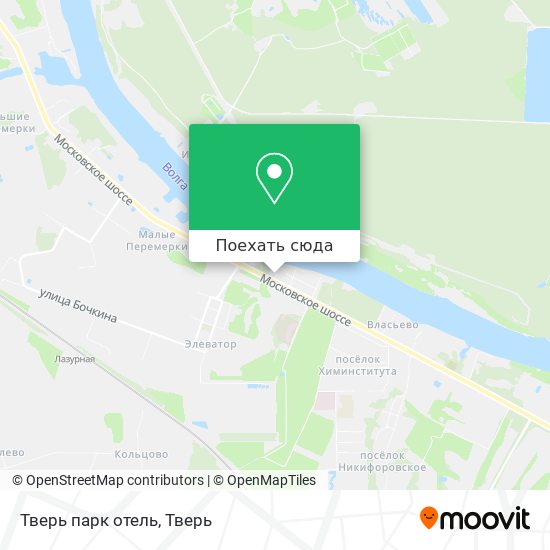 Карта Тверь парк отель