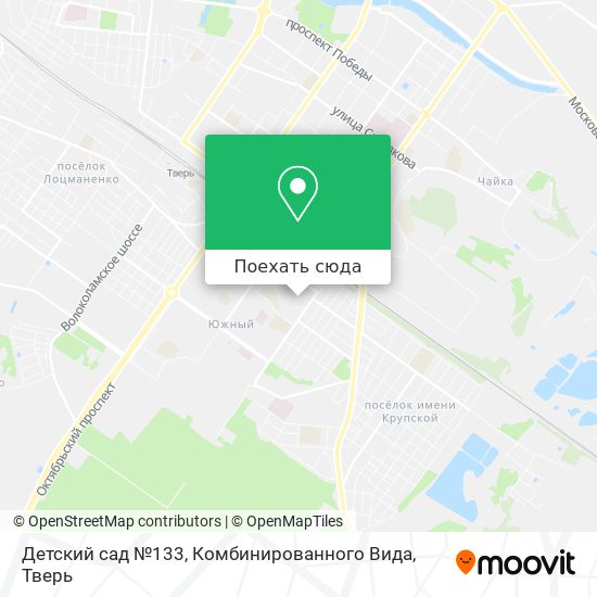 Карта Детский сад №133, Комбинированного Вида