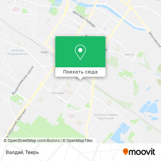 Карта Валдай