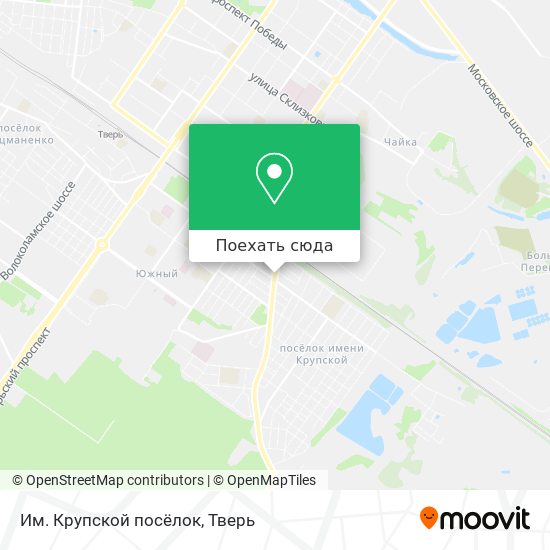 Карта Им. Крупской посёлок