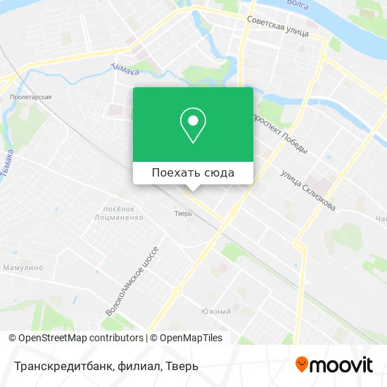 Карта Транскредитбанк, филиал