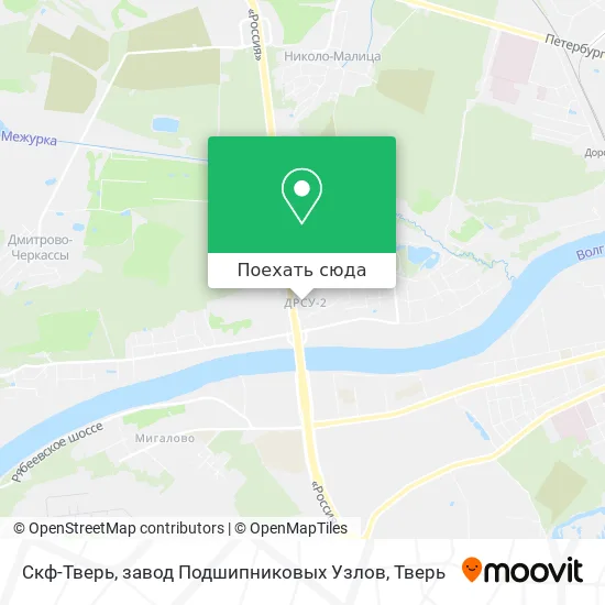Карта Скф-Тверь, завод Подшипниковых Узлов