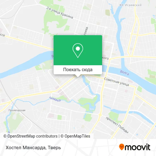 Карта Хостел Мансарда