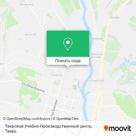 Карта Тверской Учебно-Производственный центр