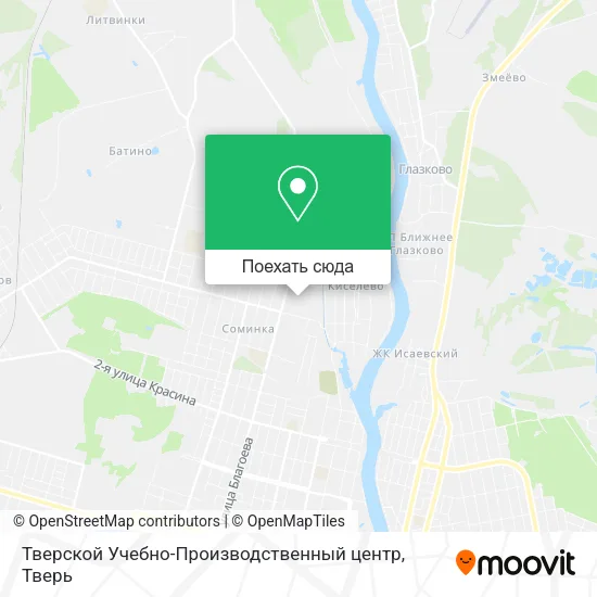 Карта Тверской Учебно-Производственный центр