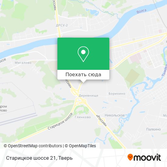 Карта Старицкое шоссе 21