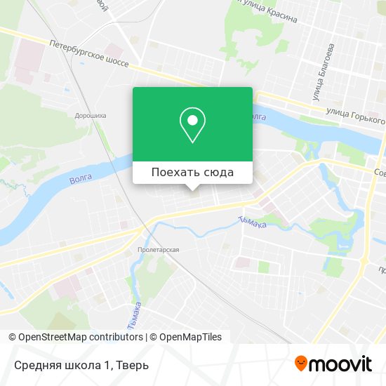 Карта Средняя школа 1