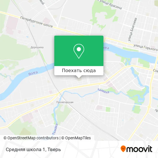Карта Средняя школа 1