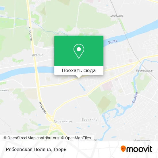 Карта Рябеевская Поляна