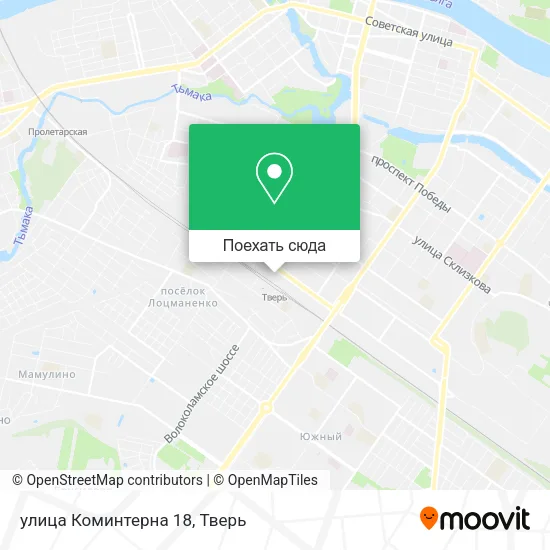Карта улица Коминтерна 18