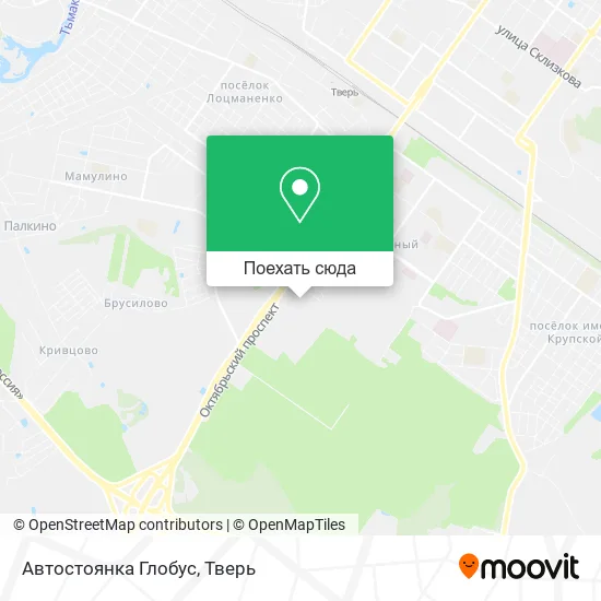 Карта Автостоянка Глобус