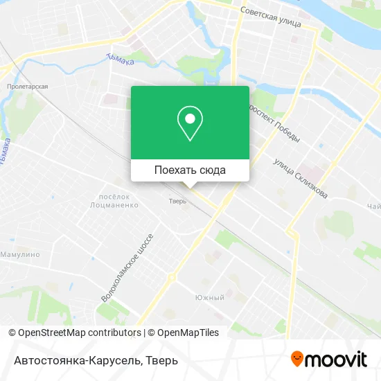 Карта Автостоянка-Карусель