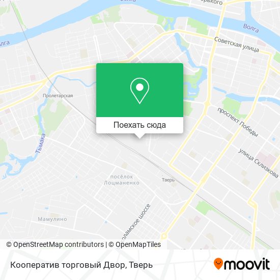 Карта Кооператив торговый Двор